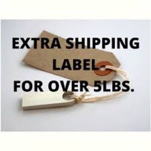 LIVE SHOW- Shipping label for additional 5lbs for overweight bundles.